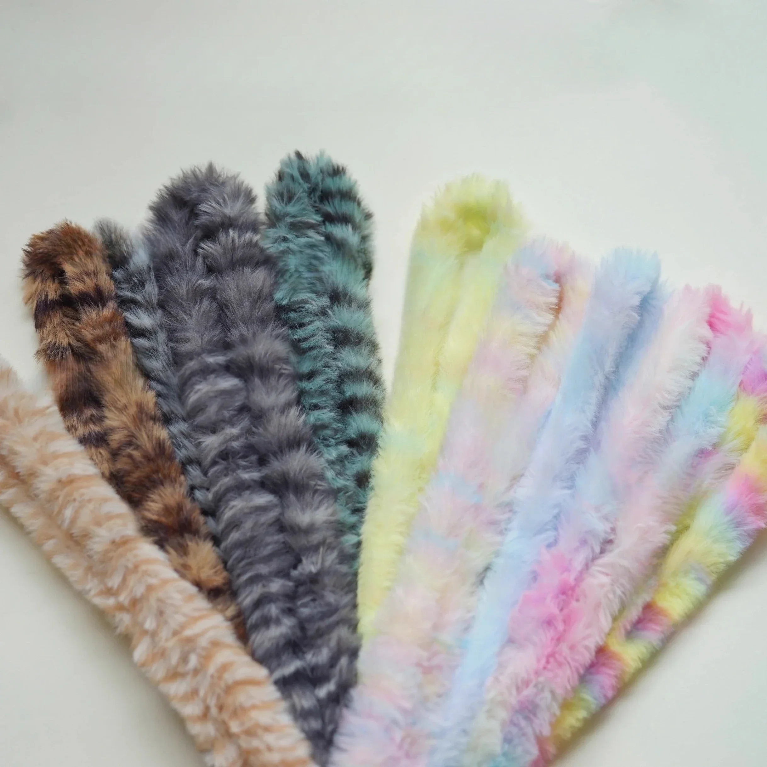 Craft Supplies Craft Toys Doll Handmade Accessories Gradient Rabbit hair Twist Wire Sticks Colorful Dense Wool Iron Wire Strip Stick DIY Handmade Toys Doll Toys Sewing Accessories