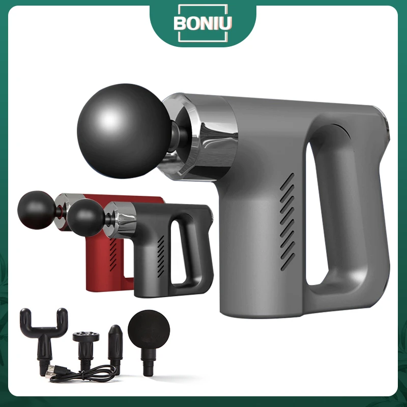 

Muscle Massage Gun USB Charge Body Shoulder Neck Massager Exercising Athletes Relaxation Slimming Pain Relief Fitness