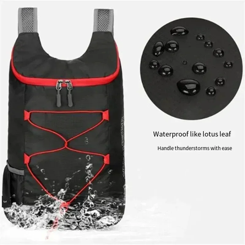 Multifunctional Outdoor for Camping Hiking Travel Folding Backpack High Density Lightweight Waterproof Nylon Fabric Sports Bag 2