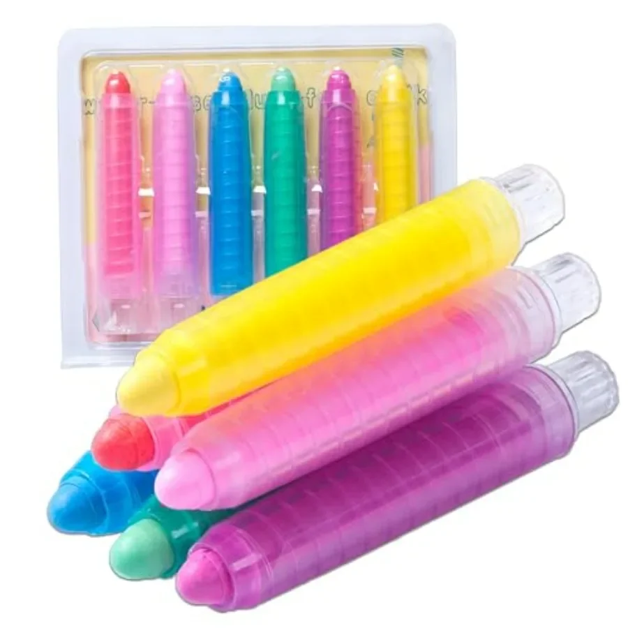 Nontoxic Dustless Colored Sidewalk Chalk Set
