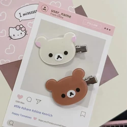 Cute Rilakkuma Bear Hair Clips - Adorable Hair Accessories (Rilakkuma - set)