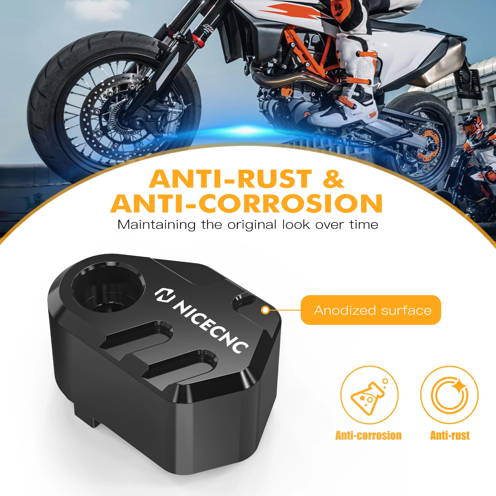 Für KTM 690 Enduro R SMCR 690 SMC R 2012-2025 690 DUKE 16-22 Hinterer ABS-Kabelschutz Husqvarna 701 Enduro Supermoto 2016-2025 – Detail 2