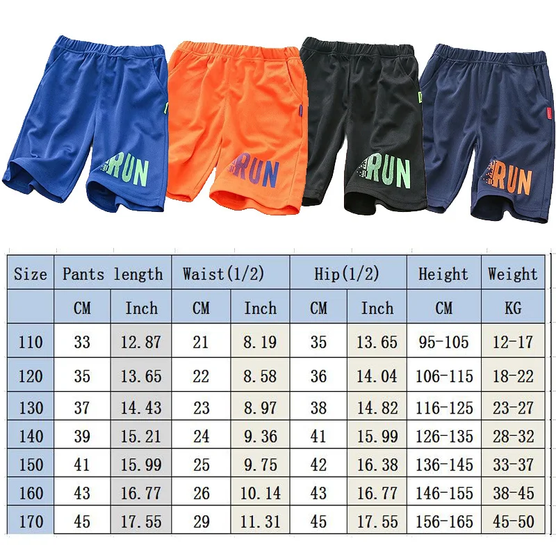 Kids Sport Shorts Football Training Shorts Men Kits Soccer Uniform Boy Running Basketball Solid Color Loose Beach