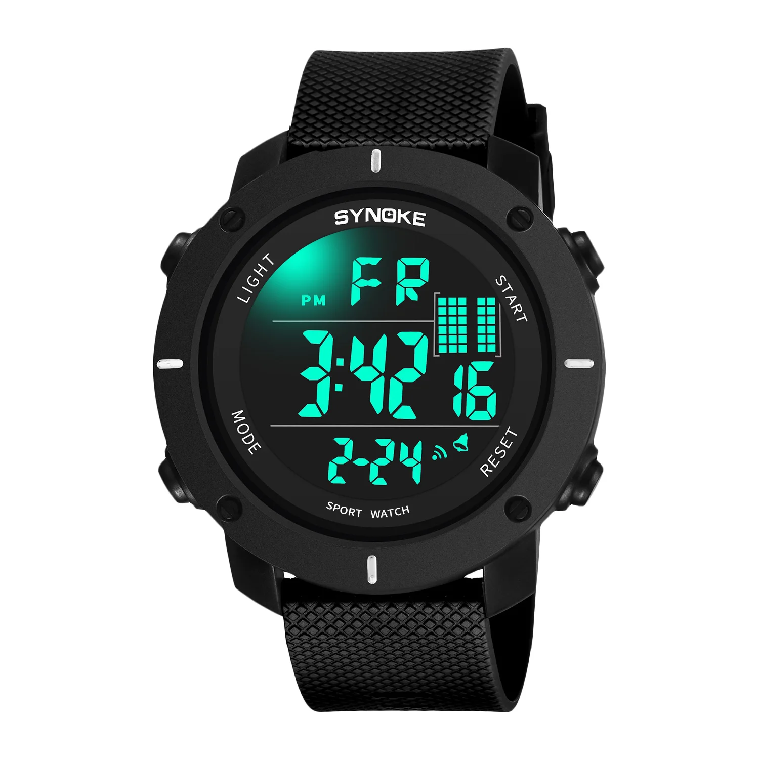SYNOKE Uhr Männer Digitale Elektronische 5BAR Wasserdicht