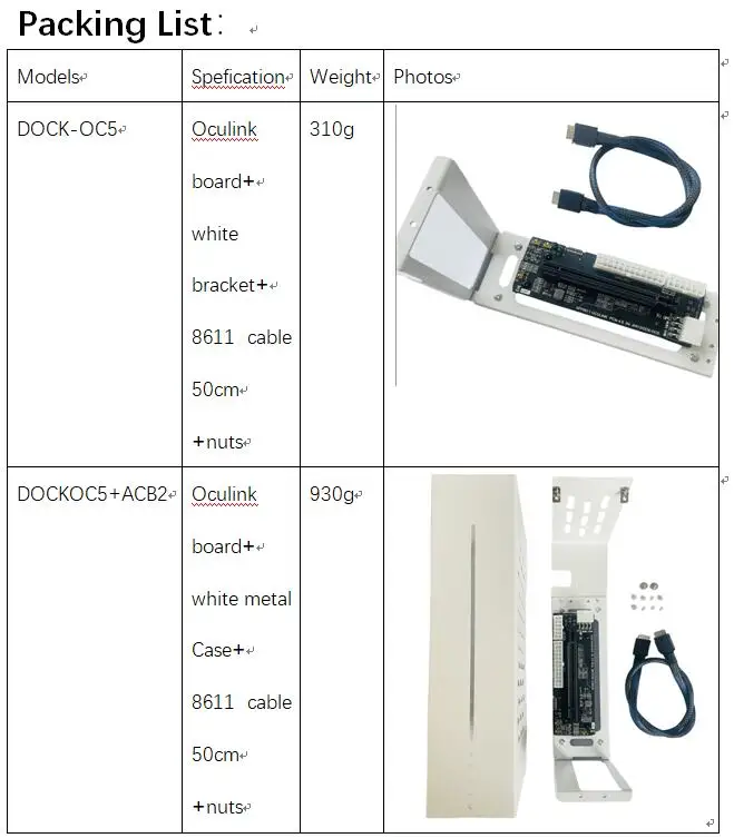 Sff8611 oculink m.2 nvmeラップトップ、ega、金属ケース、外部