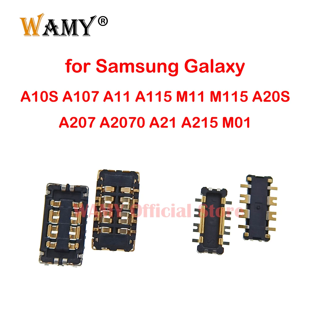 5-10 шт. гибкий зажим для аккумулятора FPC для Samsung Galaxy A10S A107 A11 A115 M11 M115 A20S A207 A2070 A21 A215 M01
