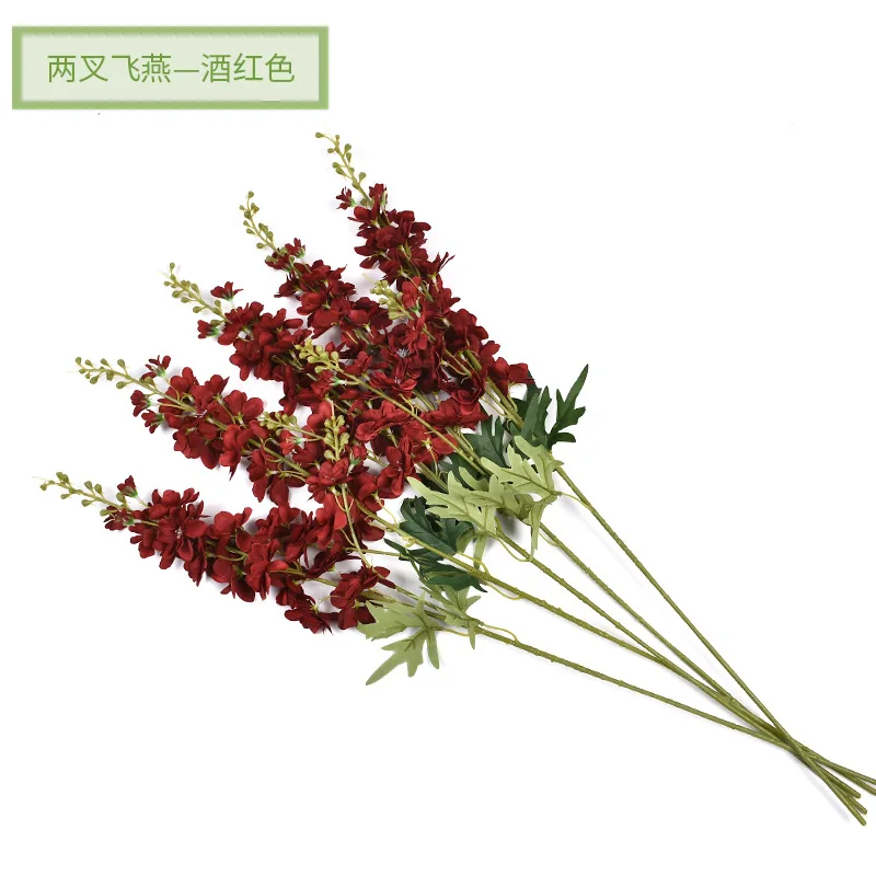 Simulierte Blume, doppelköpfig, zwei gegabelte fliegende Schwalbe, Straße, Blumenattraktion, Hochzeit, Heimdekoration, Blume, 10 Stück – Detail 15