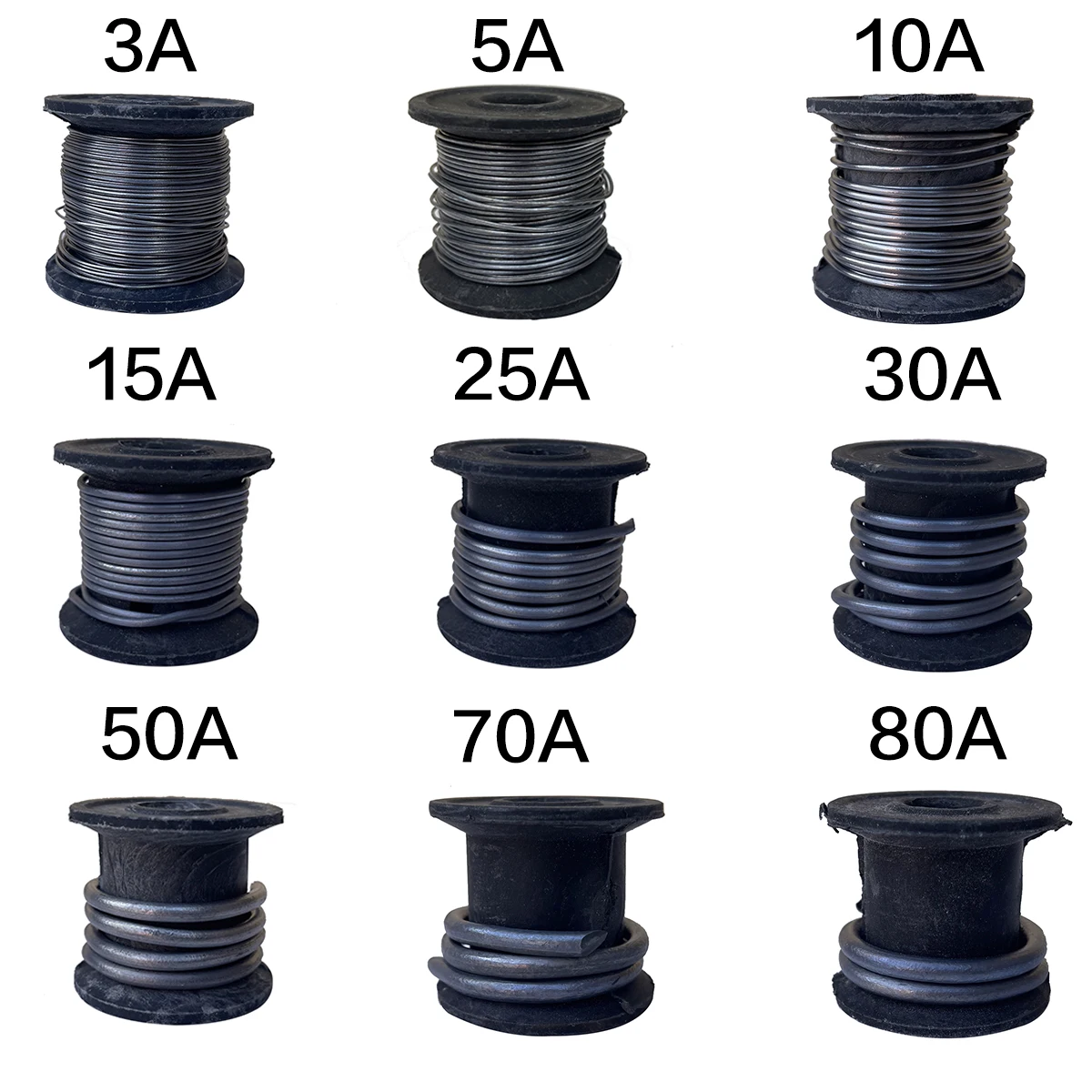 Safety lead wire household fuse 3A5A10A15A20A25A30A45A60-100A Pure soft lead wire standard electrolytic strip