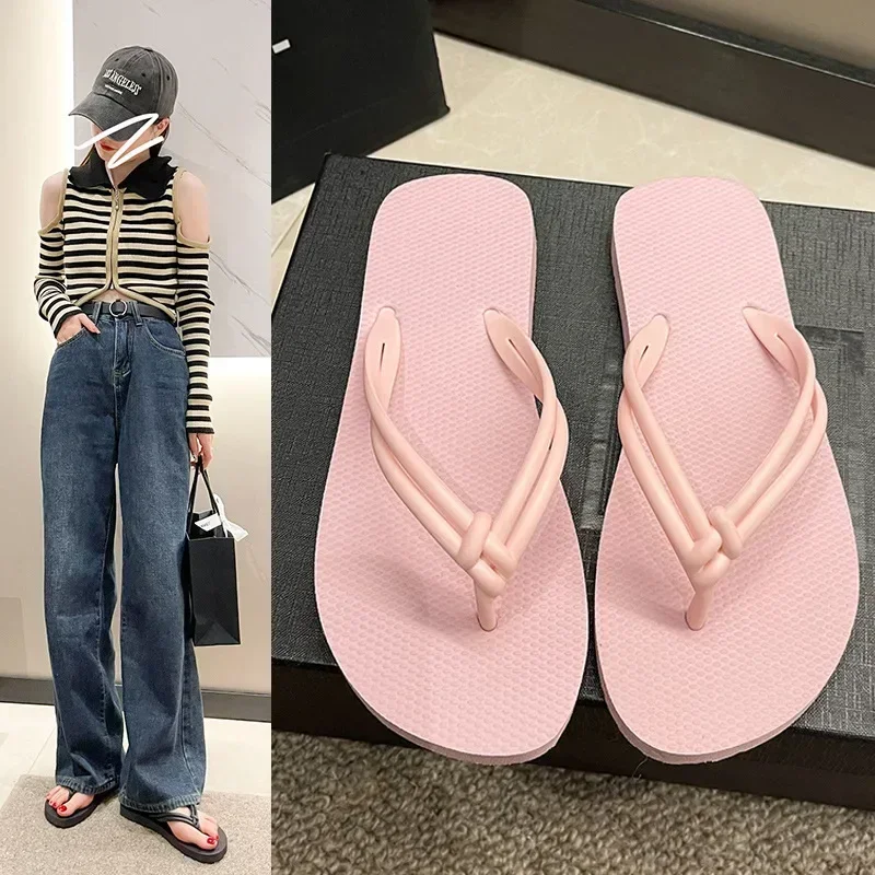 

Slippers Women Flip Flops Summer Outdoor Anti Slip Beach Beach High-end Versatile Sandals Soft Soles Shoes for Women Sandals