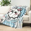 Cute Momonga C-Chiikawa Cartoon Blanket Plush Nap Sofa rug for Living Room Warm Office Bedroom Birthday Home Travel Kid Gifts 2