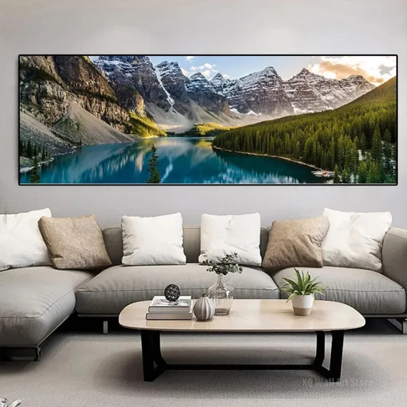 

Modern Mountain Landscape Imitation Oil Painting Sense Poster Print Canvas Painting Wall Art Print Picture for Home Living Room
