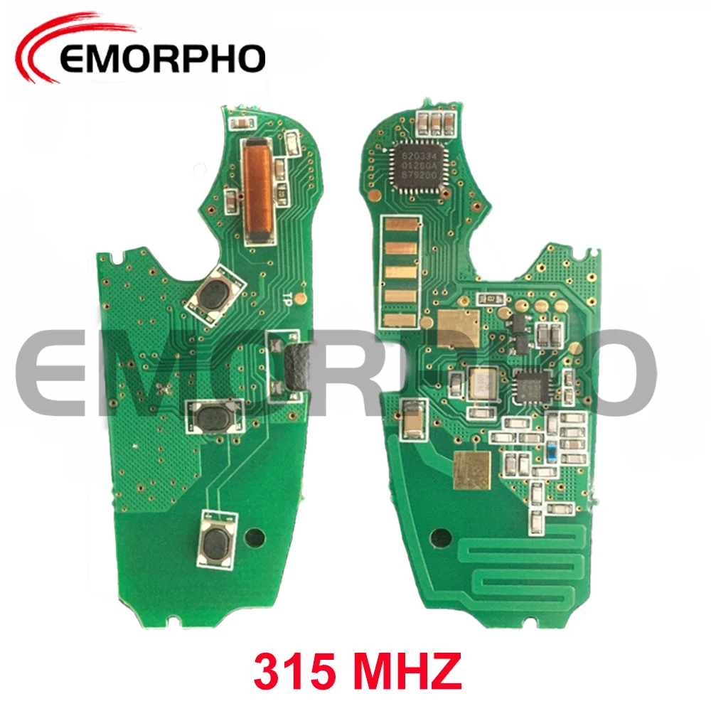 EMORPHO 3 Buttons Remote Fob Flip Key 8E Chip 315 434 868 MHZ For 2006-2015 A6 Q7 S6 IYZ 3314 4F0837220R 4F0837220M 4F0837220T