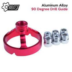Guide de perçage vertical, alliage d'aluminium, 5/6/7/8/9/10mm, angle droit, rond en forme de V, localisateur, outil pour le travail du bois 