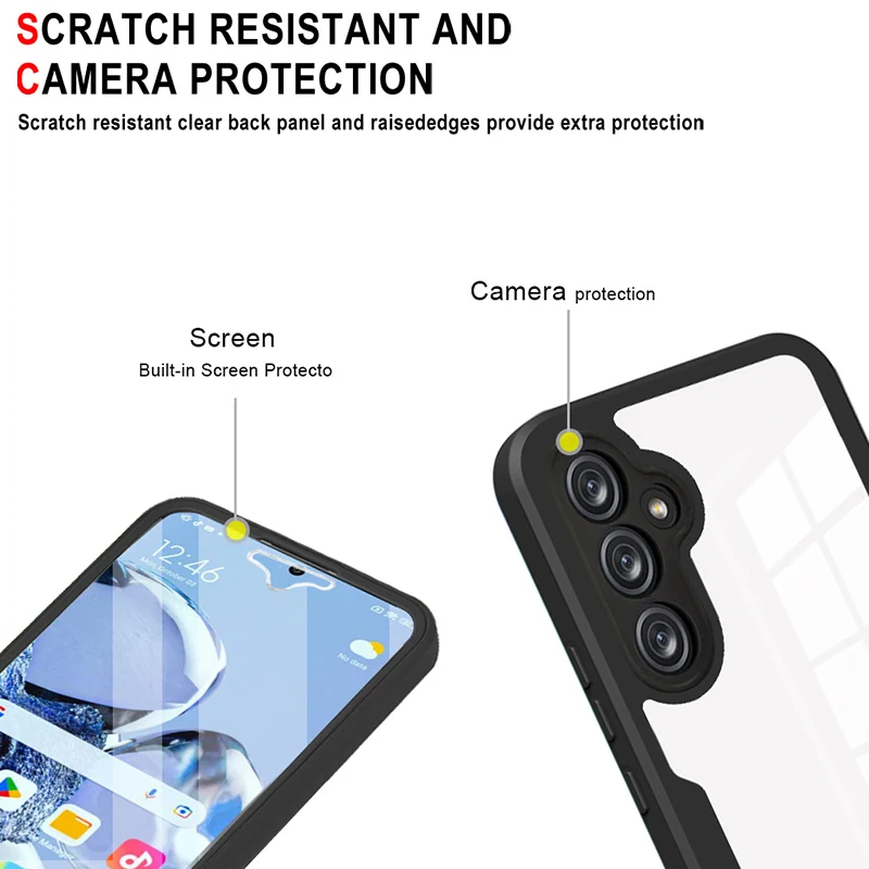 Ultimate 360° Shockproof Protective Phone Case - Full Body PC+TPU Design