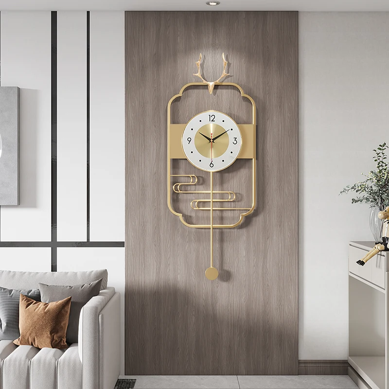 

Iron Art Quartz Clock Creative Modern and Simple New Chinese Silent Fashion Clock
