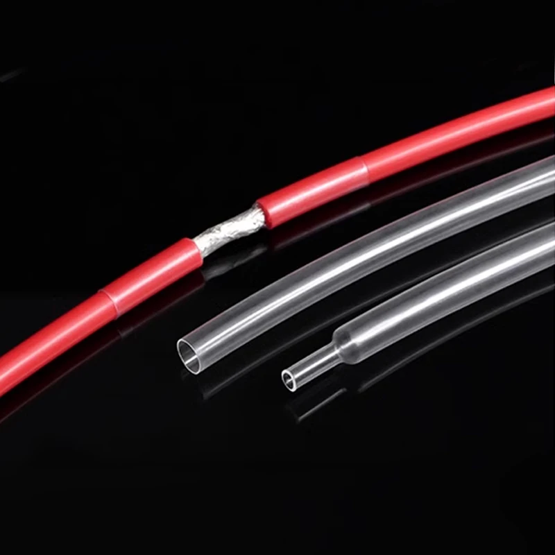 Tubo Termorestringente Trasparente 2:1 Manicotto Per Cavo Ultra Sottile Trasparente Diametro Isolato 1 Mm-15 Mm - Foto 5