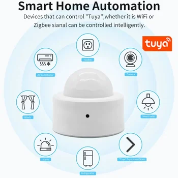 Zigbee 3.0 Mini PIR Motion Sensor Infrared Human Motion Detector Security Alarm Works with Alexa Google Home