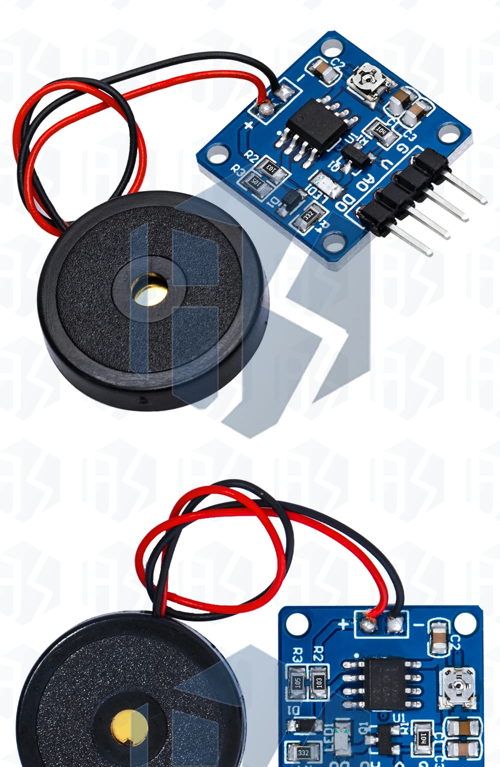 1~100 Stück 5V Piezoelektrischer Film-Vibrationssensor-Schaltmodul mit TTL-Pegelausgang für Arduino – Detail 5