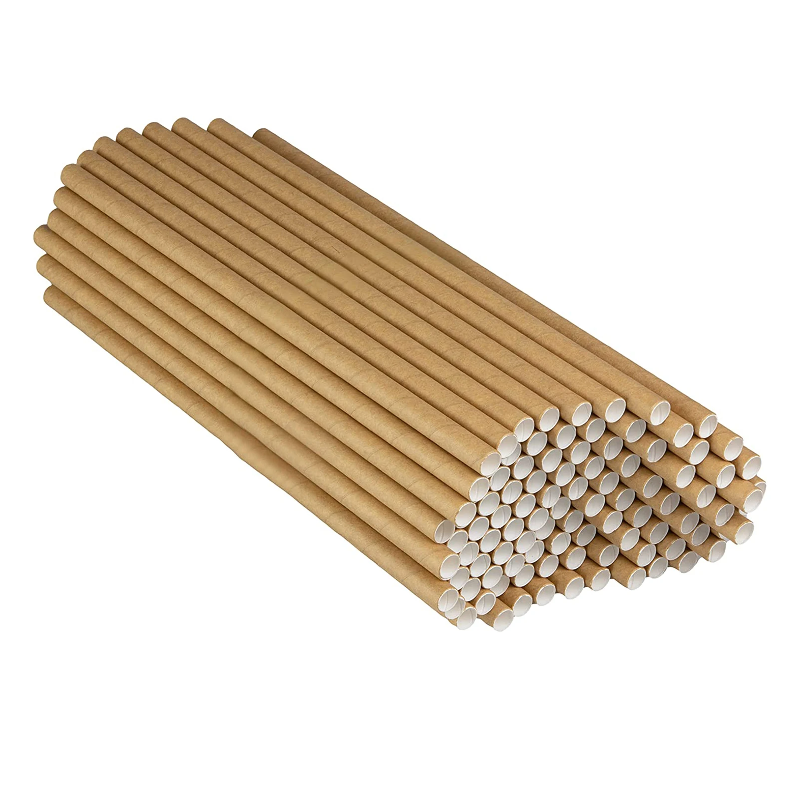 Paper Straws 100 Pcs 7.75 in Long Disposable for Smoothies Tumblers Cocktail MilkShake for Coffee House Diner Or Home disposable paper straws