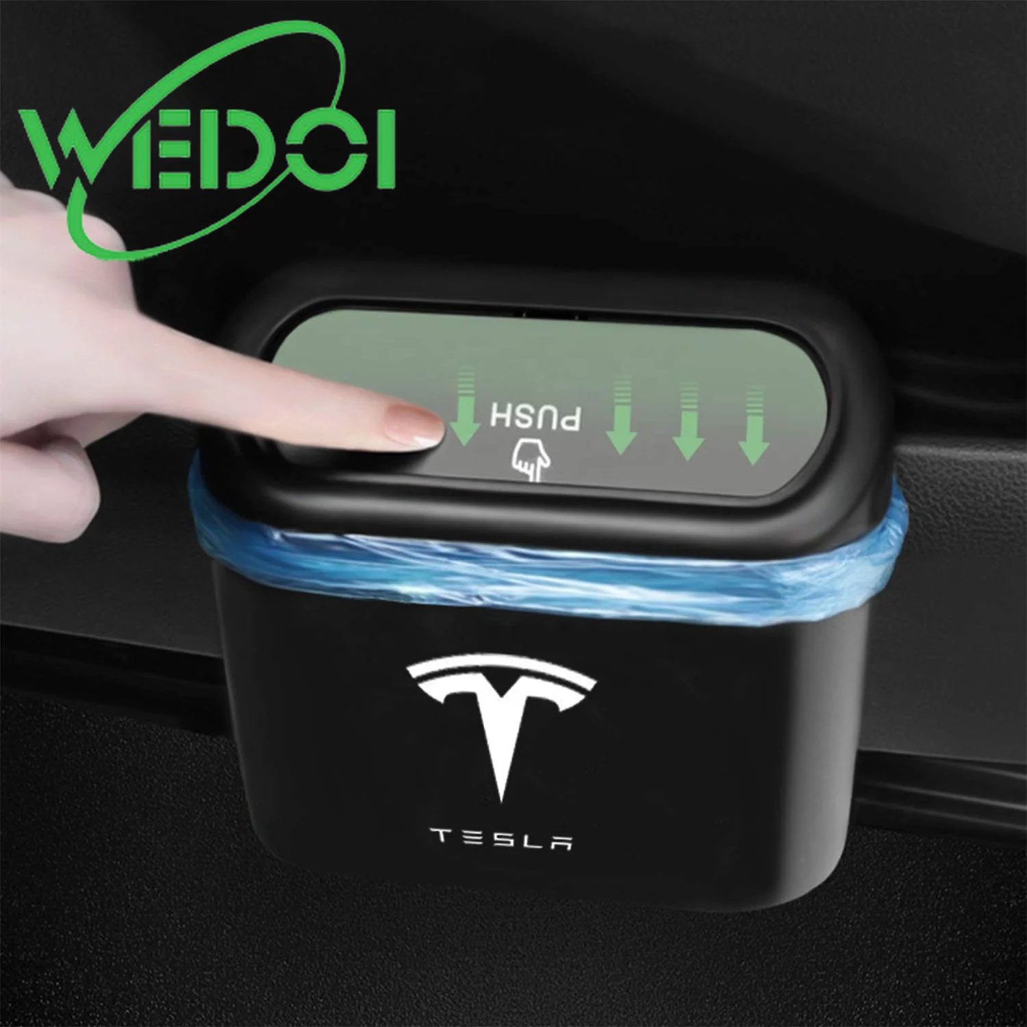 WEDOI 2021 Car Trash Can For Tesla Model 3 Y S X Portable Auto Garbage Box.jpg