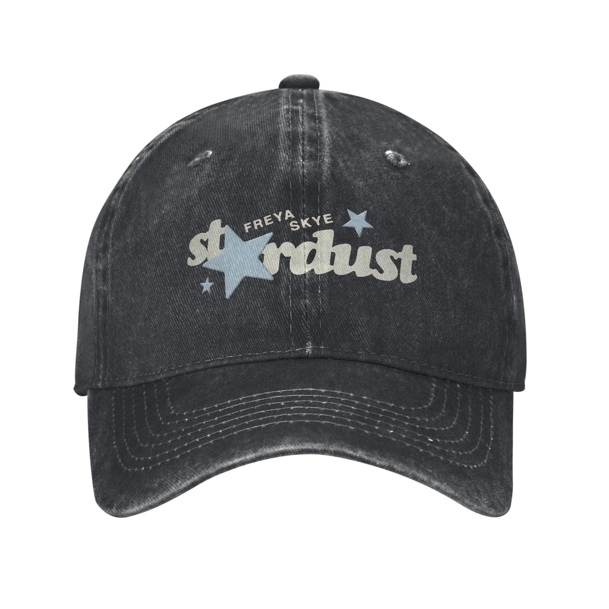 Freya Skye Stardust Soft Pop Typography Washed Baseball Cap Sun Trucker Hat Summer Couple Women Running Hippie Baseball Caps