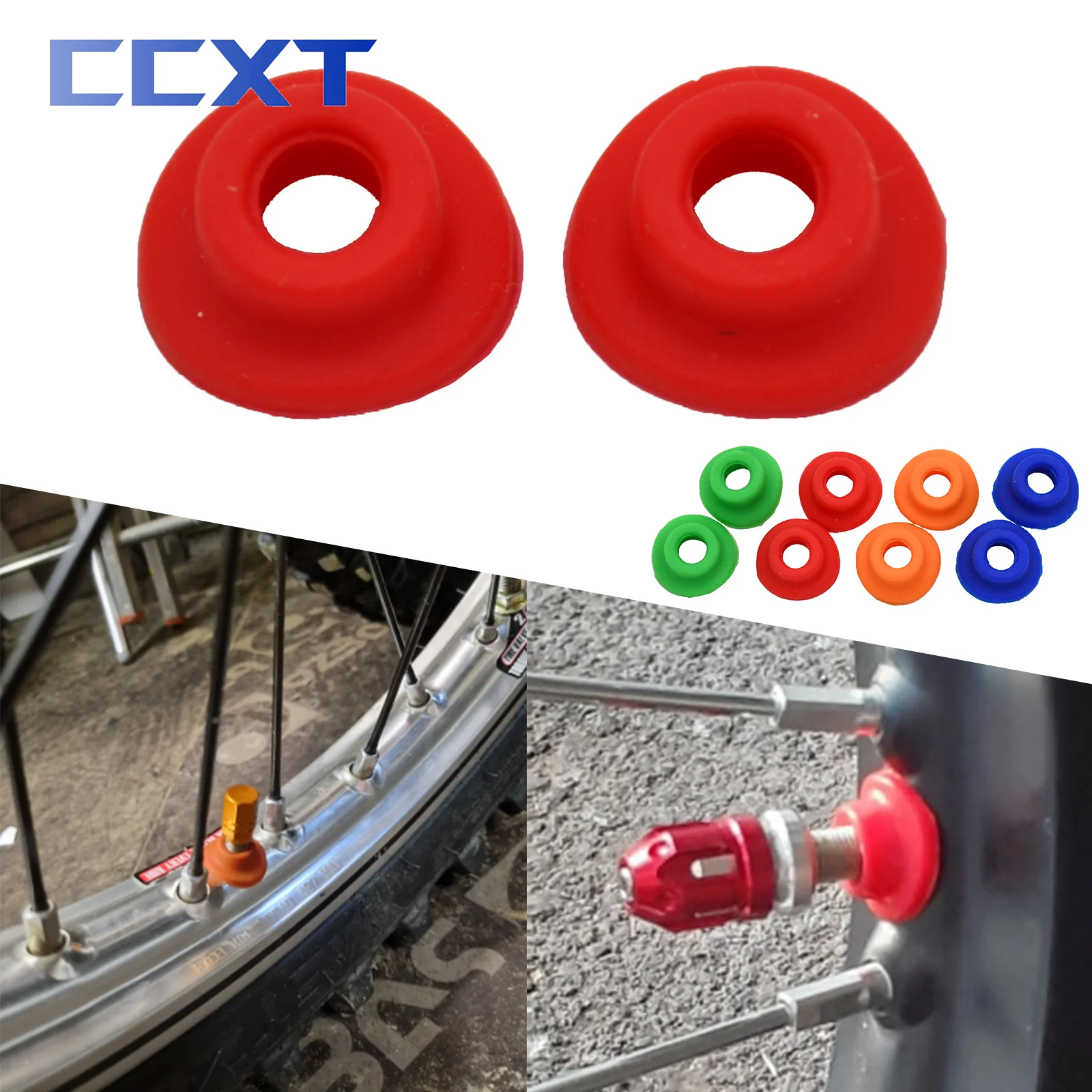

Motorcycle Silicone Air Valve Dust Mud Guards Mouth Washers Seal Gasket For ATV UTV Dirt Bike Suzuki Yamaha Honda KTM Universal