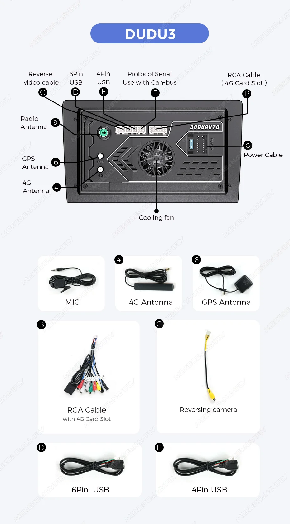 DUDUAUTO Android 13 Für Volkswagen VW Golf 6 2008-2016 Drahtlose Carplay Auto Multimedia Video Player GPS Navigation Auto radio – Detail 15