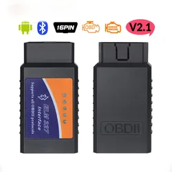 Car Diagnostic Instrument Android Windows ELM327 OBD2 V2.1 Bluetooth Car Detector Diagnostic Instrument Auto Fault Scanner Tool