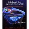 Smart Toilet Heated Seat with Auto Flush Foot Kick Flush Warm Wash，One Piece Toilet with Bidet Built in Night Light LED Display 5