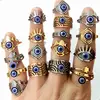 20Pcs New Trendy Stainless steel Jewelry Eye Evil Eye Rings Women Man Ring Wholesale 1