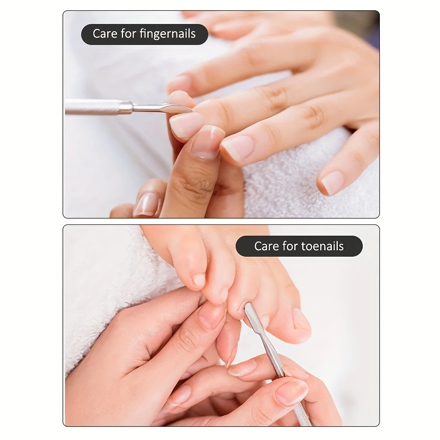8/5/2/1 قطعة مقص أظافر من الفولاذ المقاوم للصدأ، مجموعة العناية بالأظافر، مجموعة أدوات إزالة الجلد الميت، مقشر الأظافر، الجلد الميت الاحترافي