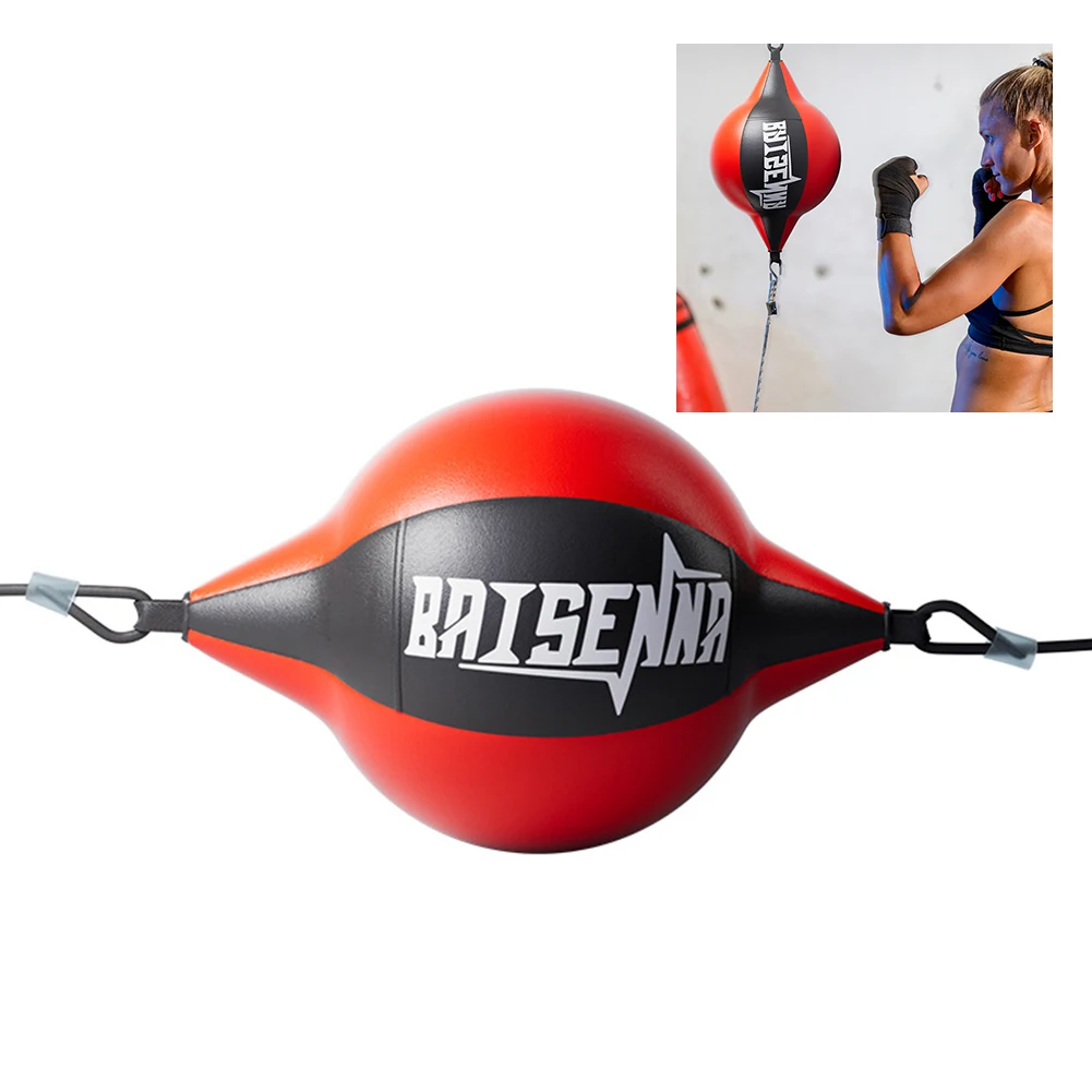 Boxing Punching Bag Boxing Speed Ball Boxing Reaction Ball Punching Ball PU Pear Boxing Bag Reflex Double End Boxing Sport Dodge Speed Ball Inflatable Floor to Ceiling Muay Thai Bag