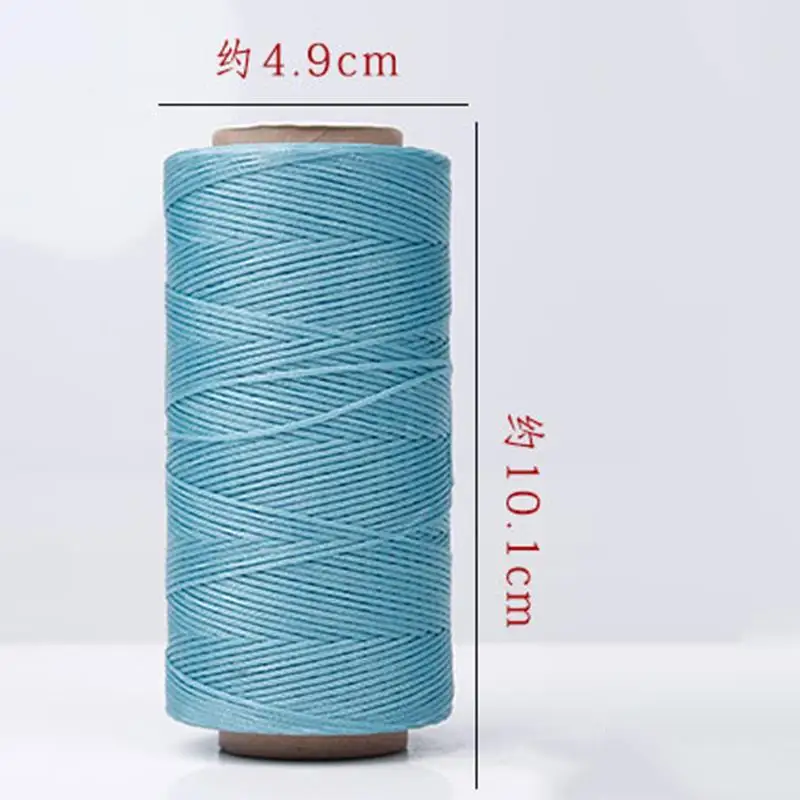 0.8mm 260M Leather Sewing Waxed 150D Thread Cord Hand Sewing DIY and Material Accessories Weave Rope Flat Waxed Line leather sewing tools
