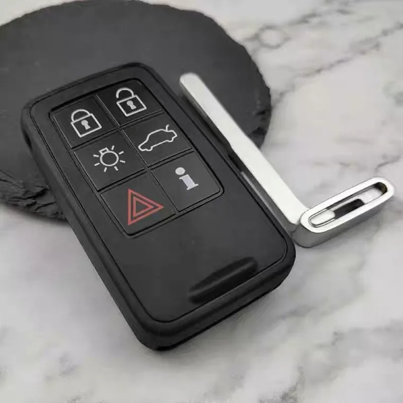 Car Key Shell 5/6 Buttons Smart Car Remote Key Shell for Volvo S60L/XC60/S80L/V60/V40