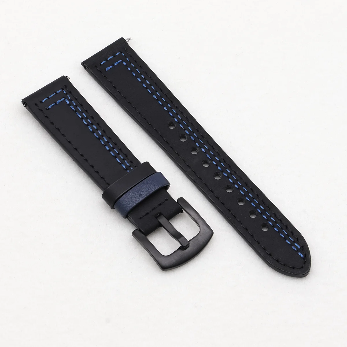 Premium Leather Watch Band - 20mm/22mm Sizes - Elegant Wrist Bracelet