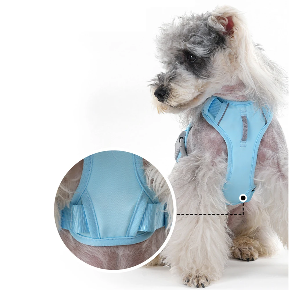Pettorina per cani semplice e robusta – Gilet di sicurezza notturno riflettente, facile da controllare, resistente e adatta per passeggiate all'aperto con animali domestici, per uso quotidiano._voghion.com