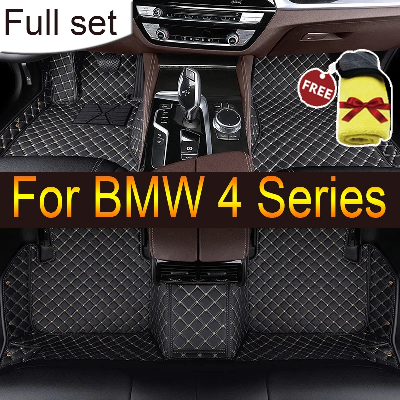 

Custom 3D Car Floor Mats for BMW 4 Series F32 Coupe F33 Convertible F36 Gran Coupe Interior Accessories Artificial Leather