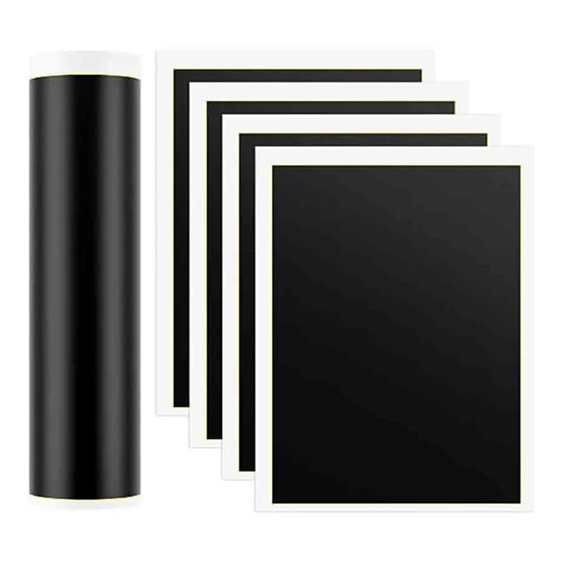 

4 PCS Black Laser Engraving Marking Paper, 39X27cm Laser Color Engraving Paper for Metal, Glass, Ceramics