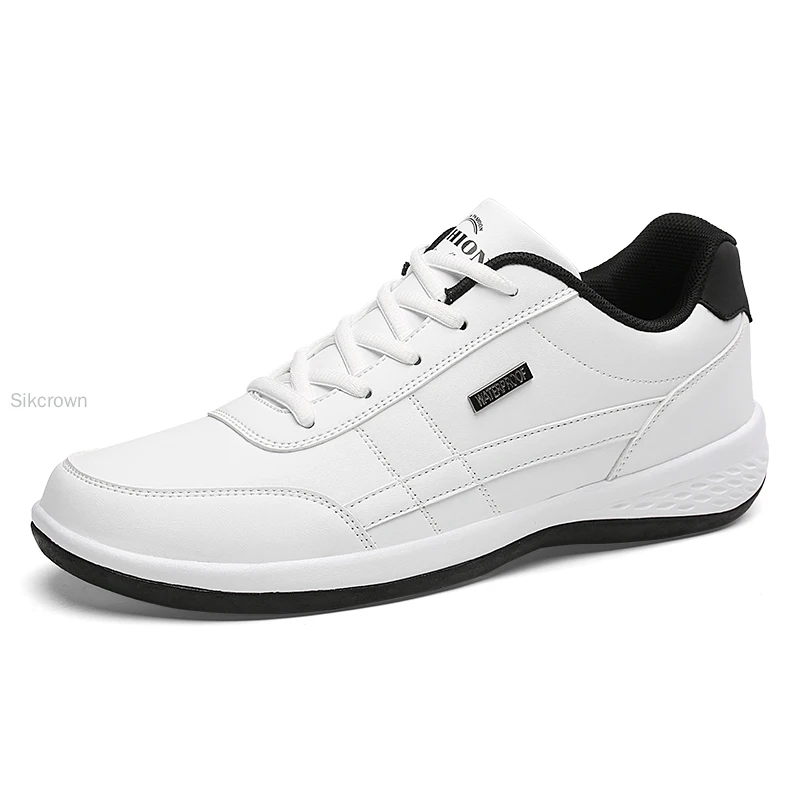 Big Size 48 White Leather Sneakers for Men Shoes Sneakers Male Mens Casual Shoes Tenis Fashion