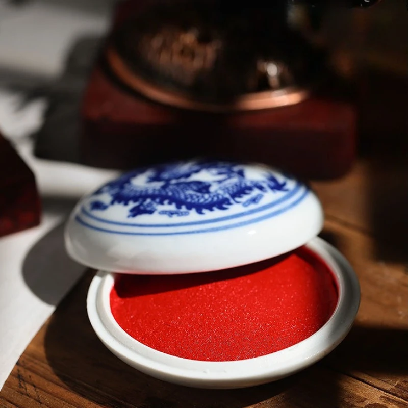 Red Inkpad for Calligraphy and Painting