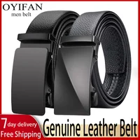 Ceinture existent en Cuir de Vache group pour Homme, Sangle d'Affaires Formelle 1