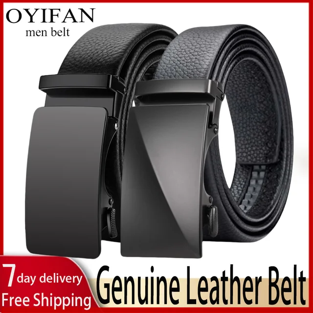 Ceinture existent en Cuir de Vache group pour Homme, Sangle d'Affaires Formelle 1