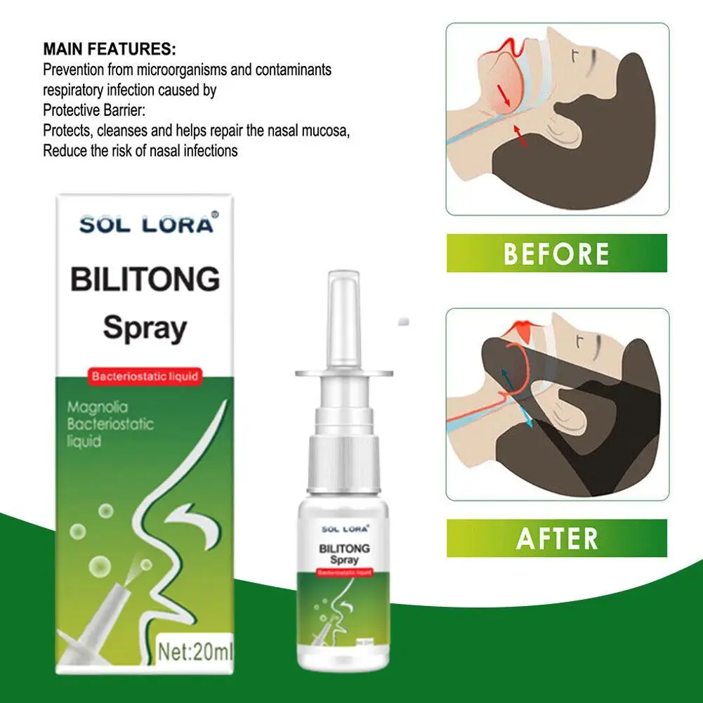20ml Nasal Spray Treatment Chronic Sinusitis Nasal Discomfort Drop Nose Itch Cool Herb Ointment Nose Care