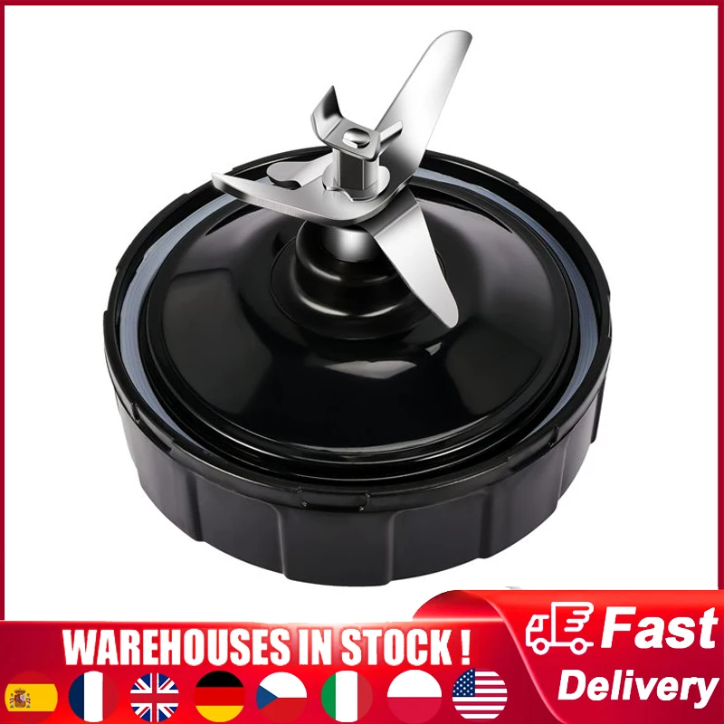 Blender reserveonderdelen voor Ninja, 2 stuks upgrade blender bekers met uitneembaar deksel 7 vinnen extractorblad blender accessoires onderdelen, voor Ninja BL2012 BN801 BL480-30 BL640-30 BL642-30