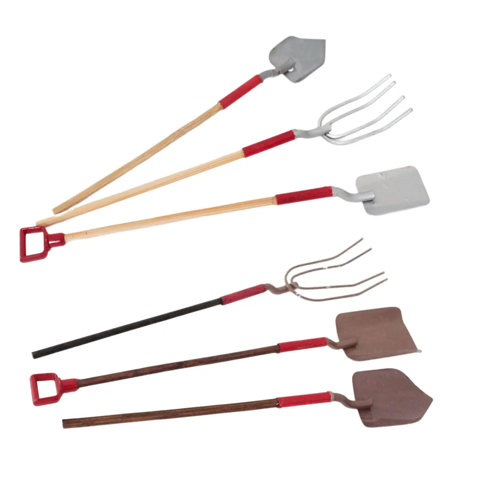 

3x Dollhouse Gardening Tools Educational Toys 1:12 Miniature Gardening Tools for Micro Landscape Photography Props Decoration