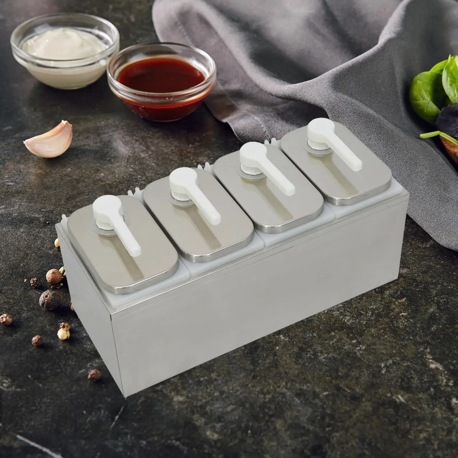 Stainless Steel Sauce Dispenser Pump Durable Restaurant Salad Seasoning Bottle for Home Hotel Kitchens Supplies
