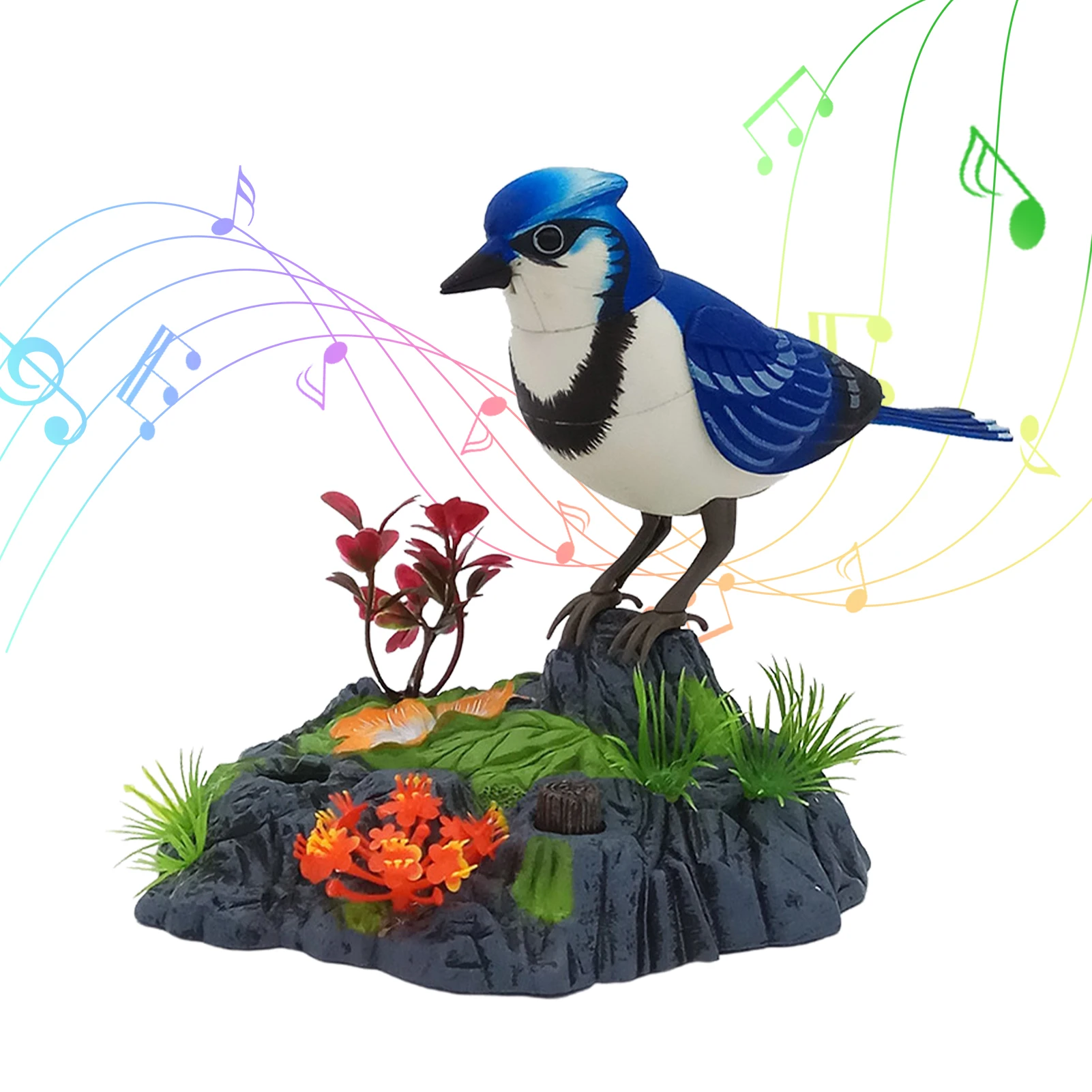 Electric Simulation Voice Control Parrot Toy Musical Magpie Talking Electronic Pet Bird Model Home Room Ornament Accessories 5
