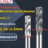 1PCS 2.36-2.5mm Carbide Machine Reamer Spiral Metal Cutter 4 Flute CNC Tungsten steel Chucking Reamer Cutting Tool Coated Steel 1