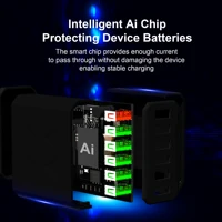 6 Ports Fast Charger Multi Ports USB Charger Quick Charge 3.0 Wall Phone Charger Adapter EU US KR Plug for iPhone Samsung Xiaomi - Image 6