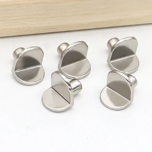 20pcs 5mm L - Shaped Shelf Support Studs: Fix Wooden/Glass Boards in Cabinets, Ideal Furniture Bracket Holders 6
